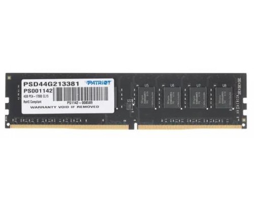 Модуль памяти DIMM 4GB PC17000 DDR4 PSD44G213381 PATRIOT