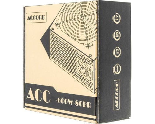 Блок питания Accord ATX 600W ACC-600W-80BR