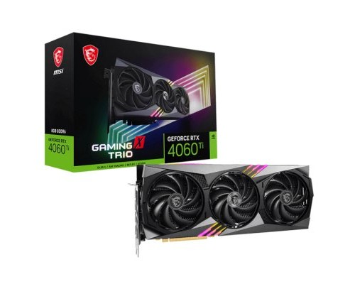 Видеокарта MSI nVidia GeForce RTX 4060 Ti Gaming Trio 8G