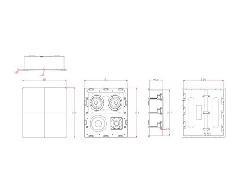 Акустическая система M&K Sound IW150T XART60896