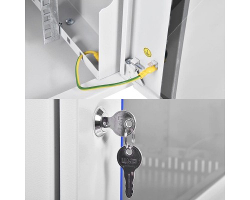 Шкаф телекоммуникационный настенный разборный 15U (600x650) CMO ШРН-Э-15.650