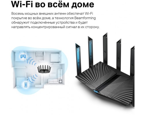 Роутер беспроводной TP-Link Archer AX80(RU)