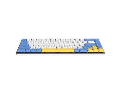 Клавиатура беспроводная Dareu EK868 White-Blue-Yellow_Brown