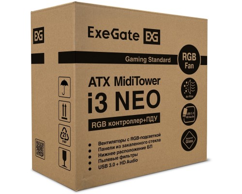 Корпус Miditower ExeGate i3 NEO-EVO800 EX296082RUS