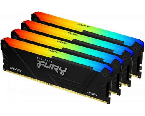 Оперативная память 64Gb Kingston Fury Beast RGB KF432C16BB12AK4/64