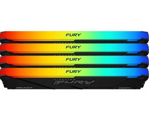 Оперативная память 64Gb Kingston Fury Beast RGB KF432C16BB12AK4/64