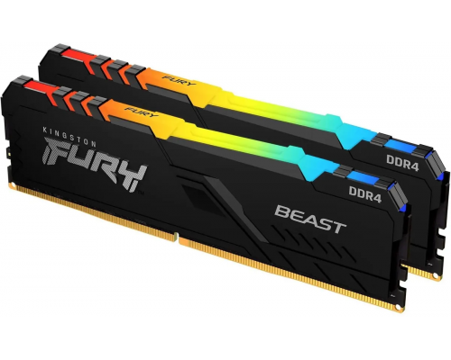 Оперативная память Kingston Fury Beast RGB 32Gb KF437C19BB12AK2/32