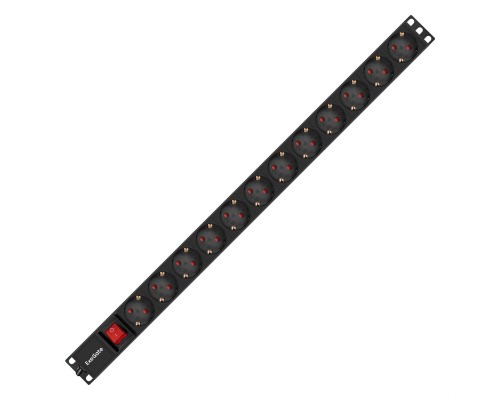 Блок розеток ExeGate ServerPro PDU-V120 Al-12S-EU2.5-SW