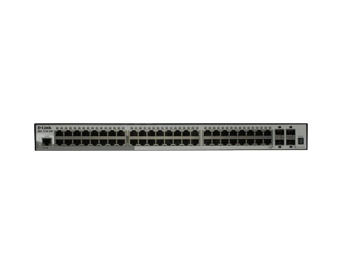 D-Link DGS-1510-52X/A2A, L2+ Smart Switch with 48 10/100/1000Base-T ports and 4 10GBase-X SFP+ ports.16K Mac address, 802.3x Flow Control, 802.3ad Link Aggregation, 802.1Q VLAN, Traffic Segmentation
