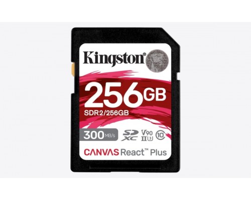 Карта памяти 256 Гб Kingston Canvas React Plus SDR2/256GB