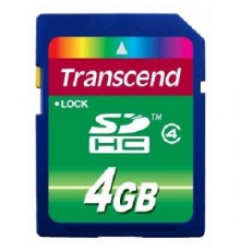 Карта памяти Transcend 4GB TS4GSDHC4                                                                                                                                                                                                                      