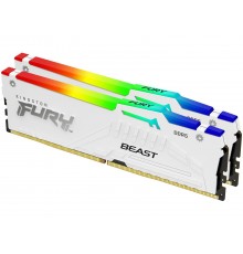 Оперативная память 64Гб Kingston FURY Beast White RGB KF552C36BWEAK2-64                                                                                                                                                                                   