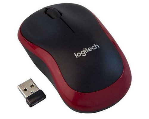 Мышь беспроводная Logitech M185 Red 910-002633