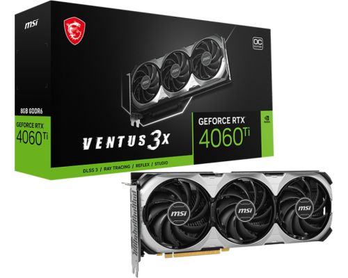 Видеокарта MSI GeForce RTX 4060 Ti VENTUS 3X E 8G