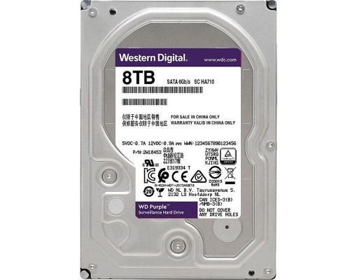 Жесткий диск WD Purple 8Tb WD82PURZ