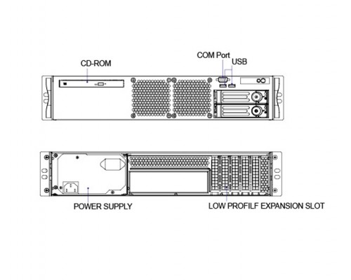 Серверный корпус Ablecom CS-R27S-04P