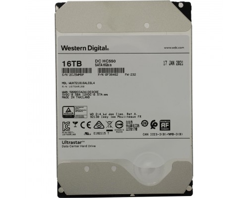 Жесткий диск WD Ultrastar DC HC550 16Tb WUH721816ALE6L4