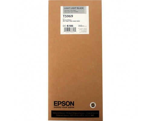 Картридж Epson T5969 C13T596900 Светло-серый