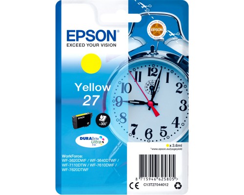 Картридж Epson C13T27044022 Yellow