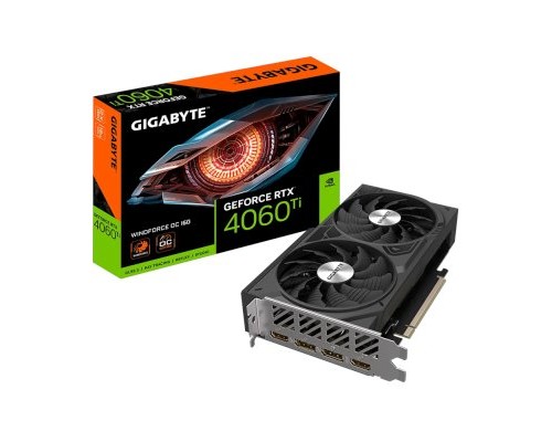 Видеокарта GigaByte nVidia GeForce RTX 4060 Ti 16Gb GV-N406TWF2OC-16GD