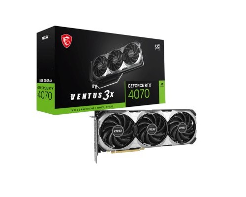 Видеокарта MSI nVidia GeForce RTX 4070 Ventus 3X E 12G OC