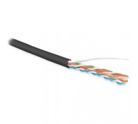 Кабель витая пара Hyperline UUTP4-C5E-S24-OUT-LSZH-BK-500 (500 м)                                                                                                                                                                                         