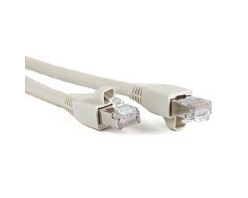 Патч-корд экранированный Hyperline PC-LPM-STP-RJ45-RJ45-C6a-0.5M-LSZH-GY