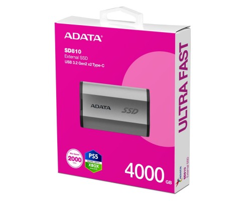 Внешний жесткий диск SSD ADATA 4TB USB3.2 EXT SD810-4000G-CSG