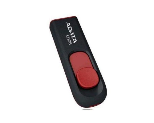 Флэш-накопитель USB2 8GB BLACK/RED AC008-8G-RKD A-DATA