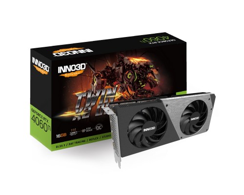 Видеокарта INNO3D RTX4060Ti 16GB TWIN X2 OC N406T2-16D6X-178055N