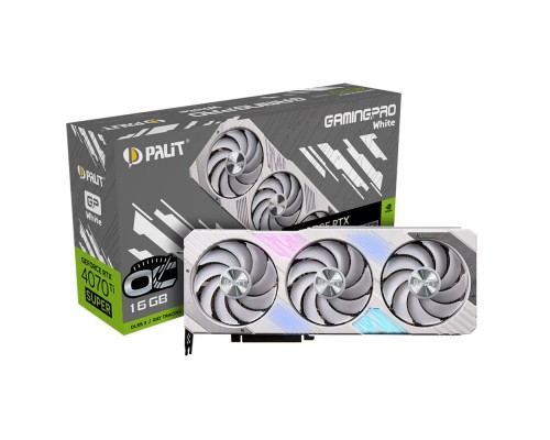 Видеокарта Palit RTX4070Ti SUPER GAMINGPRO WHITE OC 16GB NED47TST19T2-1043W