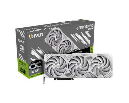 Видеокарта Palit RTX4070Ti SUPER GAMINGPRO WHITE OC 16GB NED47TST19T2-1043W