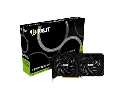 Видеокарта Palit nVidia GeForce RTX 4060 Infinity 2 OC 8Gb NE64060S19P1-1070L