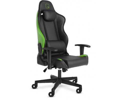 Игровое кресло WARP Sg SG-BGN black/green компьютерное