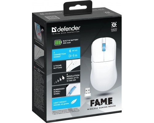 Игровая мышь беспроводная Defender Fame GM-516 52516