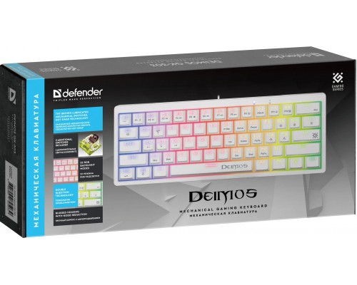 Игровая клавиатура Defender Deimos GK-303 White 45304