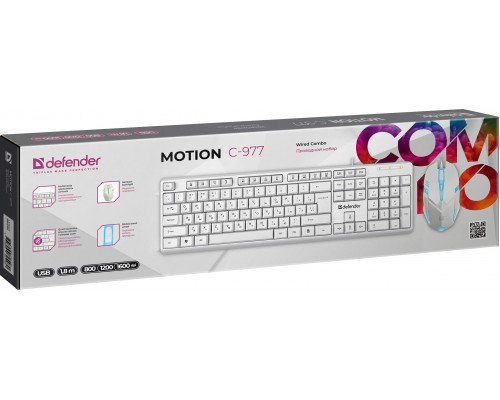 Клавиатура + мышь Defender Motion C-977 45977