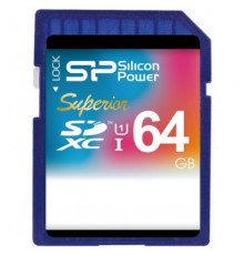 Карта памяти Silicon Power 64GB SP064GBSDXCU1V10                                                                                                                                                                                                          
