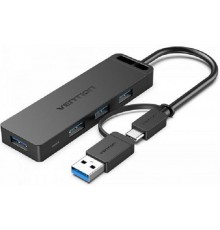 Концентратор Vention OTG USB-C+USB 3.0 / 4xUSB 3.0 CHTBB                                                                                                                                                                                                  