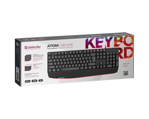 Проводная клавиатура Defender Atom HB-546 RU 45546
