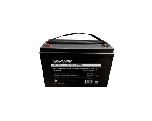 Аккумулятор свинцово-кислотный GoPower LA-121000 00-00025999