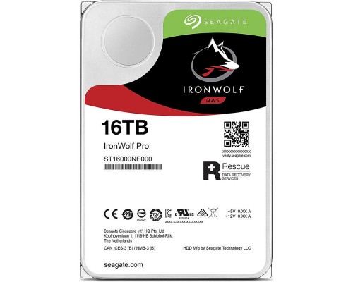 Жесткий диск Seagate IronWolf Pro 16Tb ST16000NE000