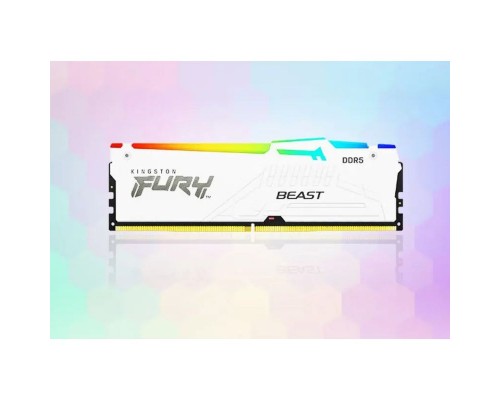 Память оперативная 16GB Kingston FURY Beast White RGB XMP KF560C40BWA-16