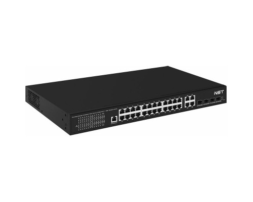 Управляемый L2 PoE коммутатор NST NS-SW-24G4G-PL