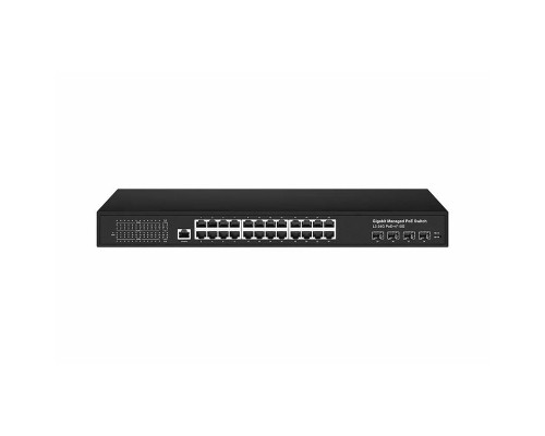 Управляемый L3 PoE коммутатор NST NS-SW-24G4G10-PL