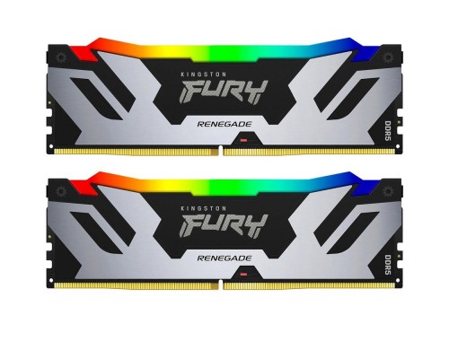 Оперативная память Kingston Fury Renegade Silver/Black RGB KF572C38RSAK2-48