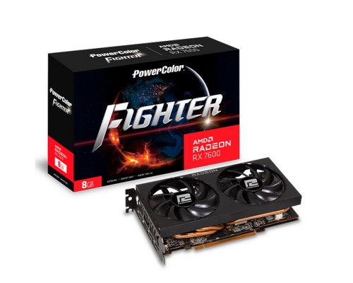 Видеокарта PowerColor RX7600 Fighter 8GB