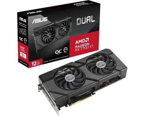 Видеокарта ASUS AMD Radeon RX 7700 XT 12Gb DUAL-RX7700XT-O12G