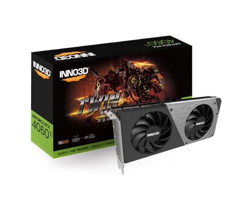 Видеокарта INNO3D RTX4060Ti 16GB N406T2-16D6-178055N