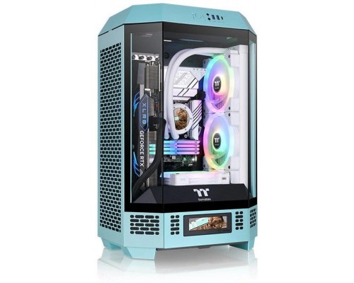 Корпус Thermaltake The Tower 300 Turquoise Micro Tower Без БП голубой CA-1Y4-00SBWN-00